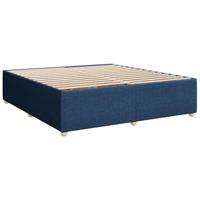 Boxspring met matras stof blauw 180x200 cm - thumbnail
