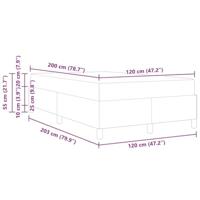 Bedframe met matras met matras Zwart 120 x 200 cm Kunstleer - thumbnail