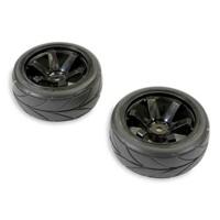 FTX - Banzai Treaded Tyre on 6-spoke wheel (2) - Black - thumbnail