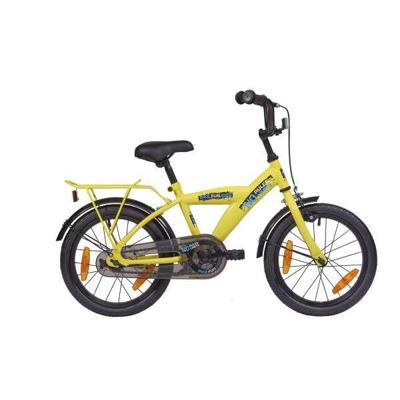 Bikefun Bike fun 16 inch jongensfiets geel no rules no limit