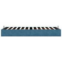Bedframe zonder matras 80x200 cm fluweel donkerblauw - thumbnail