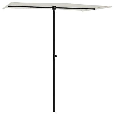 VidaXL Parasol met aluminium paal 180x110 cm zandwit