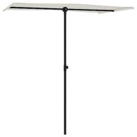 VidaXL Parasol met aluminium paal 180x110 cm zandwit - thumbnail