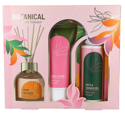Source Balance Botanicals bad giftset box diffuser
