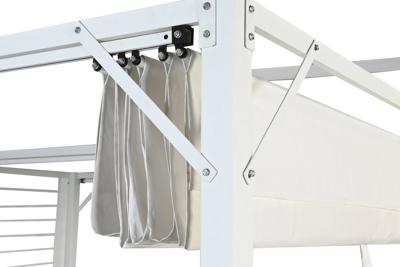Pergola DKD Home Decor Wit 296 x 296 x 225 cm Staal