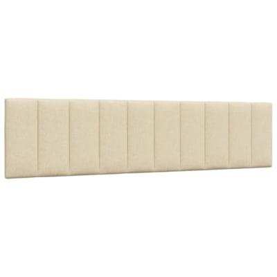 Bedframe zonder matras "Hanko" stof crèmekleurig 200x200 cm