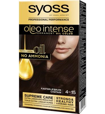 Syoss Color Oleo Intense 4-15 kastanjebruin haarverf 1 Set