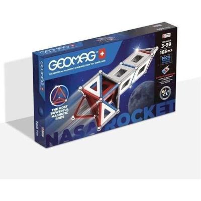 Magnetische bouwset - GEOMAG - Klassieke panelen - NASA-raket - 103 stukjes - Magnetisch - Vanaf 3 jaar
