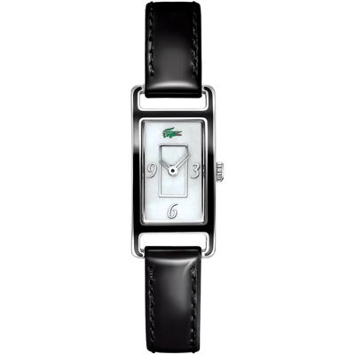 Lacoste horlogeband 2000366 / LC-05-3-19-0065 Leder Zwart 12mm + zwart stiksel Lacoste horlogeband 2000366 / LC-05-3-19-0065 Leder Zwart 12mm + zwart stiksel