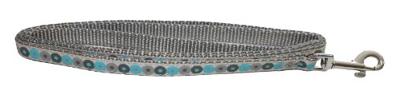 Little Rascals puppy halsband met lijn blauw