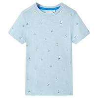 Kindershirt 140 lichtblauw - thumbnail
