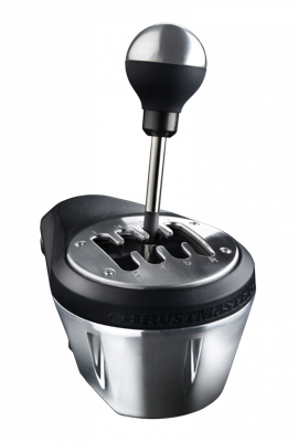 Thrustmaster th8a add-on gaming shifter (zwart/zilver, pc, ps5, ps4, xbox series x|s, xbox one)