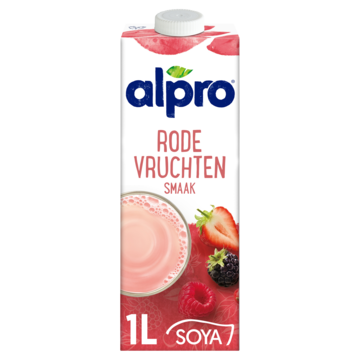 Alpro Sojadrink Rode Vruchten Houdbaar 1L bij Jumbo
