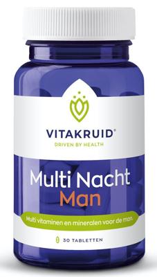 Vitakruid Multi Nacht Man 100% Vegan 30 Tabletten Vitakruid Multi Nacht Man 100% Vegan 30 Tabletten