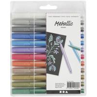 Creativ Company Metallic markers, 12st. - thumbnail