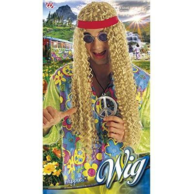 Hippie pruik met hoofdband