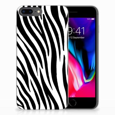 Apple iPhone 7 Plus | 8 Plus | TPU Hoesje | Zebra