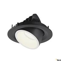 SLV 1005958 NUMINOS GIMBLE M LED-inbouwlamp LED vast ingebouwd Zwart - thumbnail