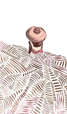 Novamur Leyla Fotobehang abstracte vrouw - 81643