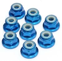 Zelfborgende zeskantmoer M3 "Blauw", Aluminium (10st) - thumbnail