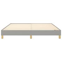 Boxspringframe stof lichtgrijs 180x200 cm - thumbnail