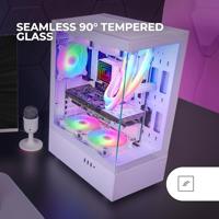 ATX Semi-toren doos Mars Gaming MCXOW Wit - thumbnail