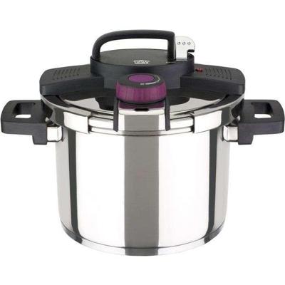 Snelkookpan - Inductie - GSW - Easy Click - 6 liter - Ø 22 cm - Massief 18/10 staal