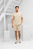 Malelions Emblem Toweling Zomerset Heren Beige - Maat S - Kleur: Beige | Soccerfanshop - thumbnail