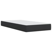 Boxspring met matras kunstleer zwart 100x200 cm - thumbnail