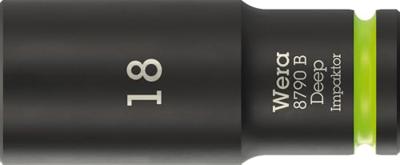 Wera 8790 B Impaktor Deep 05005559001 Dop (zeskant) Dopsleutelinzetstuk 18 mm Wera 8790 B Impaktor Deep 05005559001 Dop (zeskant) Dopsleutelinzetstuk 18 mm