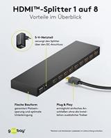 goobay HDMI Splitter 1 to 8 4K - thumbnail