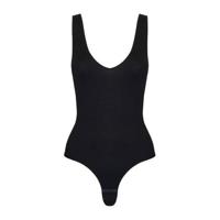 Magic zwarte stringbody mouwloos - Everybody V-neck - Naadloze body brede bandjes - thumbnail