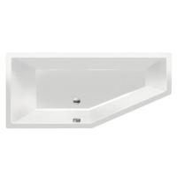 Ligbad Inbouw Xenz Society Compact Vijfhoek Links 80x180x44cm Acryl Wit Hoogglans met Poten - thumbnail