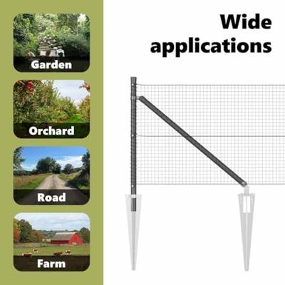 VidaXL Afrasteringspaal grijs 10 x 0,5 m (19 x 19 mm gaas) staal