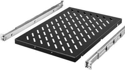 Rittal 5501.685 19 inch Apparaatbodem voor patchkast 1 HE Variabele bevestigingsrails Geschikt voor kastdiepte: vanaf 1000 mm Zwart