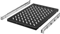 Rittal 5501.685 19 inch Apparaatbodem voor patchkast 1 HE Variabele bevestigingsrails Geschikt voor kastdiepte: vanaf 1000 mm Zwart - thumbnail