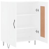 Dressoir 69,5x34x90 cm bewerkt hout wit - thumbnail