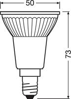 OSRAM HOMELIGHTING 4058075433144 LED-lamp Energielabel F (A - G) E14 Reflector 4.8 W = 50 W Warmwit (Ø x l) 50 mm x 73 mm 1 stuk(s) - thumbnail