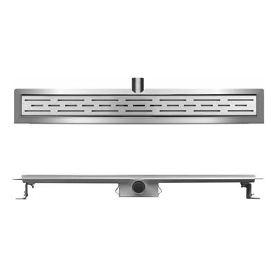 Xellanz Eco douchegoot met flens en rooster 30 x 7 cm RVS