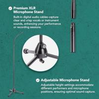 Konig & Meyer 27500 XLR Microphone Stand met zwanenhals - thumbnail