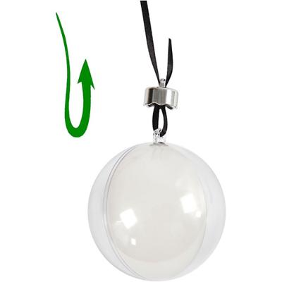 Creativ Company Deco ballen, d 6 cm, transparant, 8 stuk/ 1 doos - thumbnail