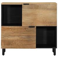 Dressoir 80x33x75 cm massief mangohout bruin - thumbnail