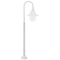 VidaXL Paalverlichting tuin e27 120 cm aluminium wit - thumbnail