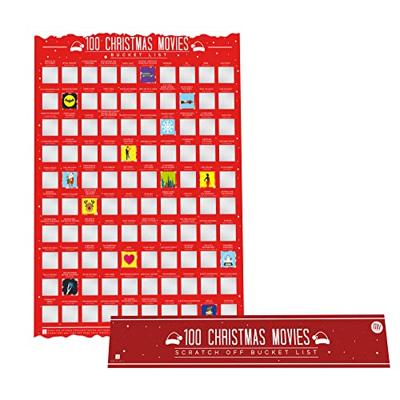 Gift Republic Kraskaart Poster - 100 Kerstfilms