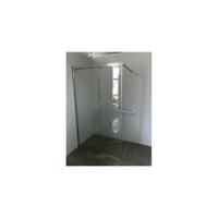 Plieger Panorama Walk-in Schuifdeur 2-delig 120x195cm 8mm Links RVS - thumbnail