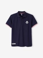 France Rugby® poloshirt met korte mouwen voor volwassenen marineblauw - thumbnail