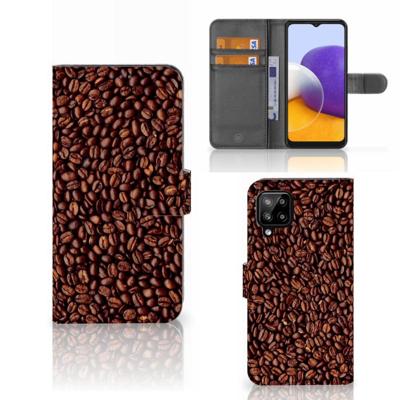 Samsung Galaxy A22 4G | M22 | Book Cover | Koffiebonen Samsung Galaxy A22 4G | M22 | Book Cover | Koffiebonen