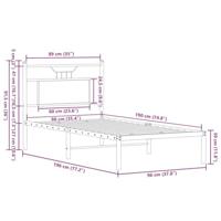 Bedframe zonder matras hout sonoma eikenkleurig 90x190 cm - thumbnail