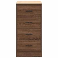 Garagekast 40x51x85 cm massief grenenhout bruin eikenkleurig - thumbnail