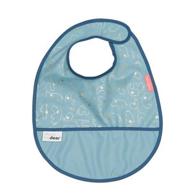 Done by Deer Contour slab met klittenbandsluiting blauw/goud